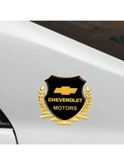 Металлическая эмблема на автомобиль "CHEVROLET" самоклеящаяся